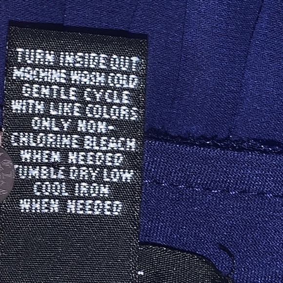 Alfani Royal Purple Lace Tulip Blouse Sz L - Picture 5 of 5